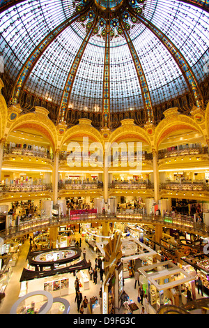 Galeries Lafayette, Paris, Frankreich Stockfoto
