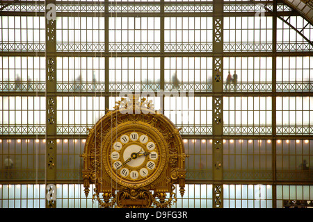 Musée d ' Orsay Uhr, Paris, Frankreich Stockfoto