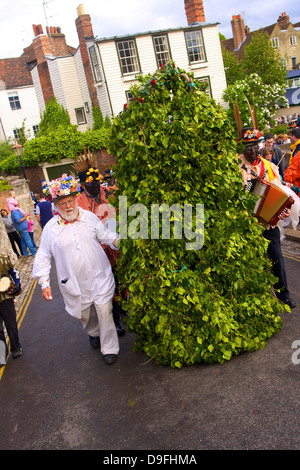 In der grünen Buchse Sweep Festival, Rochester, Kent, England, UK Stockfoto