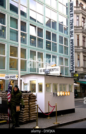 Checkpoint Charlie, Berlin, Deutschland Stockfoto