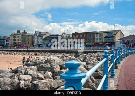 Promenade und Strandpromenade Morecambe Bay Lancashire England GB Großbritannien Großbritannien Großbritannien Stockfoto