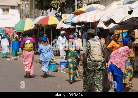 Royal Albert Markt, Banjul, Gambia, Westafrika, Afrika Stockfoto