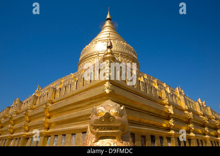 Shwezigon Pagode, Nyaung U, Bagan, Myanmar (Burma) Stockfoto