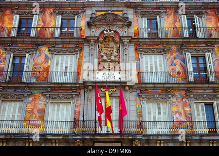 Plaza Mayor, Madrid, Spanien Stockfoto