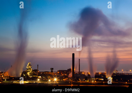 Hochöfen, Corus Stahlwerke, Port Talbot, Glamorgan, Wales, UK Stockfoto