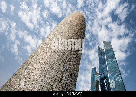 Aufbau von Burj Katar, Doha, Katar, Naher Osten