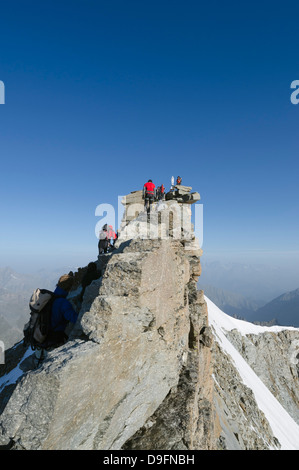 Gran Paradiso, 4061m, der höchste Gipfel ganz in Italien, Nationalpark Gran Paradiso, Aosta-Tal, Italienische Alpen, Italien Stockfoto