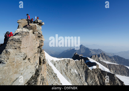 Gran Paradiso, 4061m, der höchste Gipfel ganz in Italien, Nationalpark Gran Paradiso, Aosta-Tal, Italienische Alpen, Italien Stockfoto