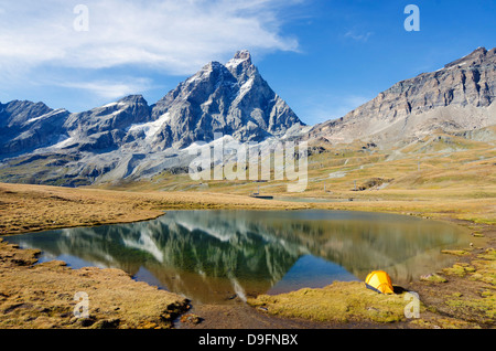 Monte Cervino (Matterhorn), Breuil-Cervinia, Aosta-Tal, Italienische Alpen, Italien Stockfoto