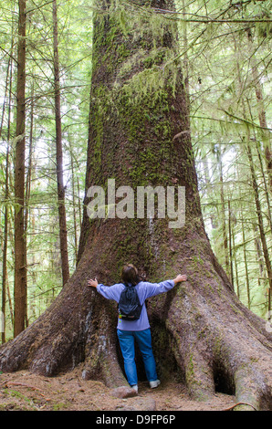 Wandern in Naikoon Provincial Park, Haida Gwaii (Queen Charlotte Islands), Britisch-Kolumbien, Kanada Stockfoto