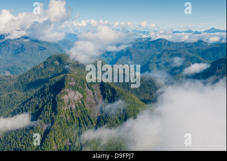 Küstenlandschaft in Great Bear Rainforest, British Columbia, Kanada Stockfoto