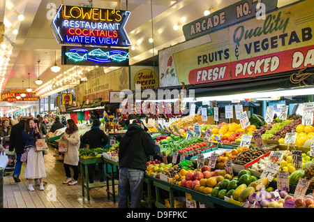 Pikes Ort Markt, Seattle, Washington State, USA Stockfoto