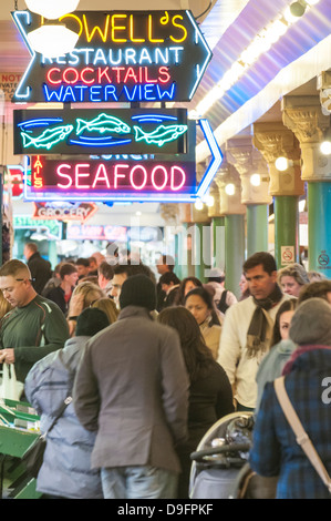 Pikes Ort Markt, Seattle, Washington State, USA Stockfoto