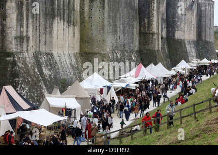 Das mittelalterliche Festival von Provins, UNESCO-Weltkulturerbe, Seine-et-Marne, Ile de France, Frankreich Stockfoto