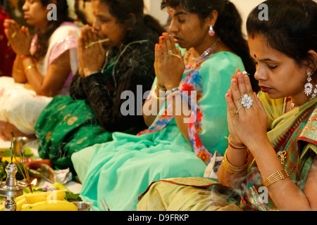 Diwali-fest am Paris Ganesh Tempel, Paris, Frankreich Stockfoto