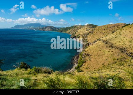 Blick über die südliche Halbinsel von St. Kitts, St. Kitts und Nevis, Leeward-Inseln, West Indies, Karibik Stockfoto