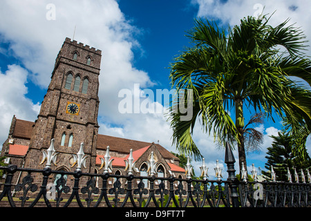 St. Johns anglikanische Kirche in Basseterre, St. Kitts, St. Kitts und Nevis, Leeward-Inseln, West Indies, Karibik Stockfoto