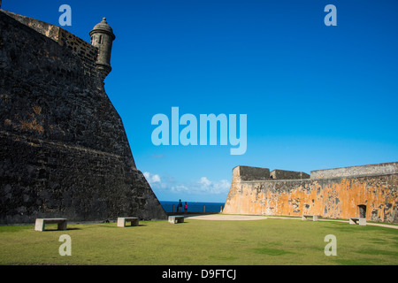 San Felipe del Morro, UNESCO-Weltkulturerbe, San Juan, Puerto Rico, Karibik, Caribbean Stockfoto