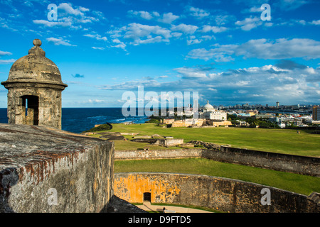 San Felipe del Morro, UNESCO-Weltkulturerbe, San Juan, Puerto Rico, Karibik, Caribbean Stockfoto