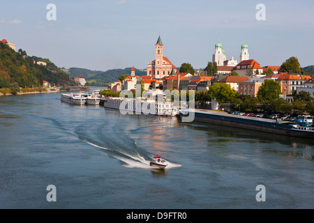 Donau, Passau, Bayern, Deutschland Stockfoto