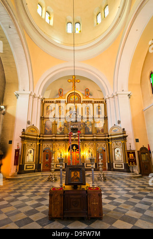 St. Nikolaus-Kirche, Altstadt (Stari Grad), Kotor, Bucht von Kotor, UNESCO World Heritage Site, Montenegro Stockfoto