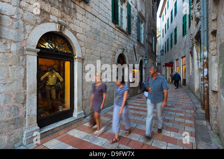 Altstadt (Stari Grad), Kotor, Bucht von Kotor, UNESCO World Heritage Site, Montenegro Stockfoto