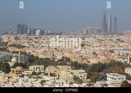 City Skyline, Abu Dhabi, Vereinigte Arabische Emirate, Naher Osten Stockfoto