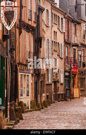 La Grande Rue in der alten Stadt Le Mans, Sarthe, Pays De La Loire, Frankreich Stockfoto