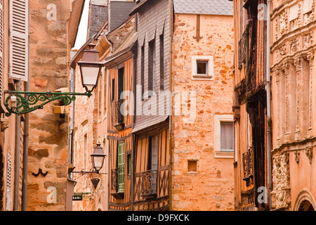 La Grande Rue in der alten Stadt Le Mans, Sarthe, Pays De La Loire, Frankreich Stockfoto