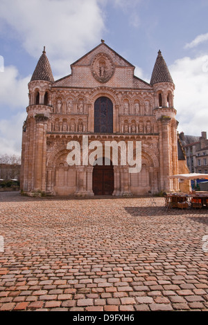 Eglise Notre-Dame la Grande in Poitiers, Vienne, Poitou-Charentes, Frankreich Stockfoto