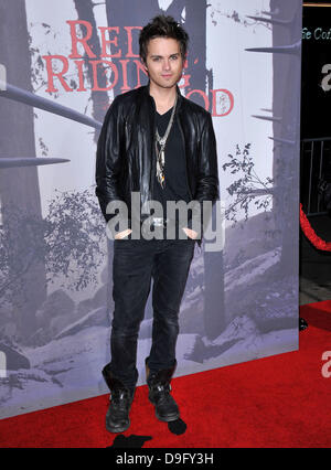 Thomas Dekker Los Angeles Premiere von Warner Bros.-Bilder "Red Riding Hood" statt, bei der Graumans Chinese Theatre Hollywood, Kalifornien - 07.03.11 Stockfoto