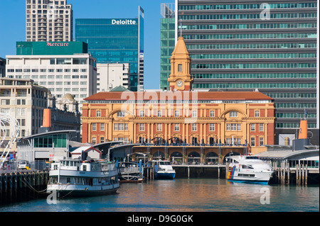 Die Innenstadt von Auckland ferry Terminal, Auckland, Nordinsel, Neuseeland Stockfoto