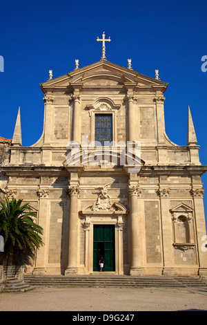 Jesuiten Kirche St. Ignatius, Dubrovnik, Kroatien Stockfoto