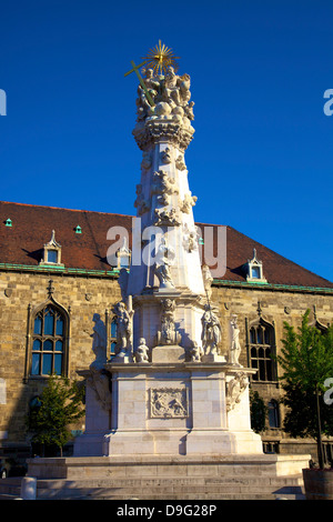 Heilige Dreifaltigkeit Statue, Budapest, Ungarn Stockfoto