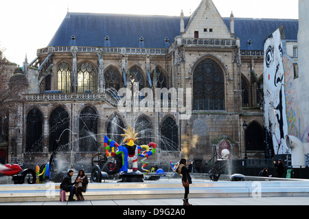 Strawinsky-Brunnen, Ort Strawinsky, Paris, Frankreich Stockfoto