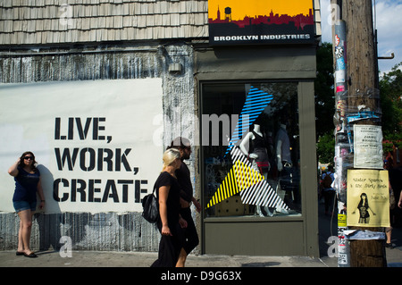 Bedford Avenue, Williamsburg, Brooklyn, New York, Stockfoto