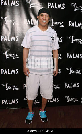 Hines Ward "Dancing With The Stars" Champion Derek Hough lehrt einen Tanzkurs für Studenten im Palms Casino Resort Las Vegas, Nevada - 12.03.11 Stockfoto