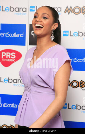 Alesha Dixon MOBO Awards 2011 - Pressekonferenz anlässlich der Blythswood Square Hotel Glasgow, Schottland - 15.03.11 Stockfoto