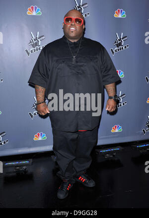 CEE Lo Green NBC drücken Festmahl für "The Voice", gehalten an der LA Center Studios Los Angeles, Kalifornien - 15.03.11 Stockfoto