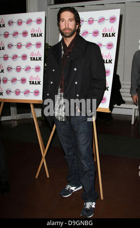 David Schwimmer hielt die Premiere des "Girls Talk" Darsteller Brooke Shields am Lee Strasberg Theatre - Ankünfte Los Angeles, Kalifornien - 18.03.11 Stockfoto