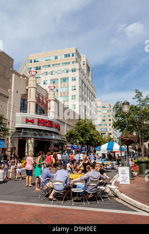 Ein Geschmack von Reston Feinschmeckerfest, Stadtmitte, Reston, Virginia Stockfoto