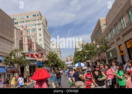 Ein Geschmack von Reston Feinschmeckerfest, Stadtmitte, Reston, Virginia Stockfoto