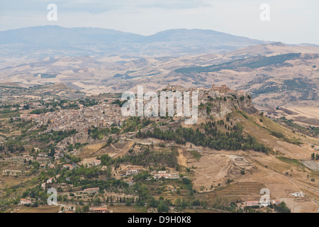 Calascibetta, Sizilien, Italien Stockfoto