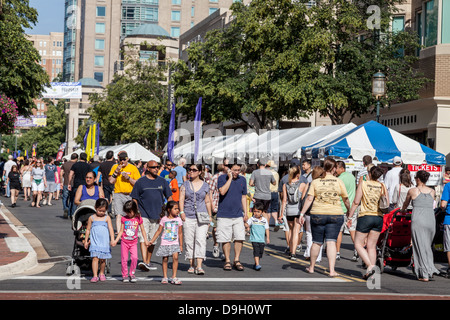 Ein Geschmack von Reston Feinschmeckerfest, Stadtmitte, Reston, Virginia Stockfoto