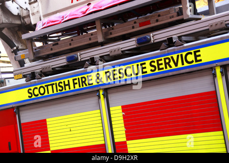 Neue schottische Fire and Rescue Logo und Beschilderung Stockfoto