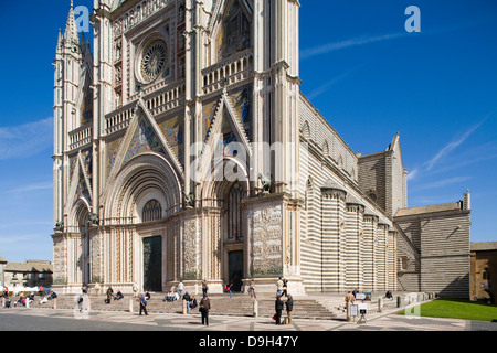 Europa, Italien, Umbrien, Orvieto, Kathedrale Stockfoto