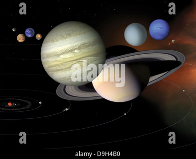 Solar-System Stockfoto