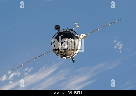 9. Oktober 2010 - nähert der Sojus TMA - 01 M Raumschiff sich der internationalen Raumstation ISS. Stockfoto