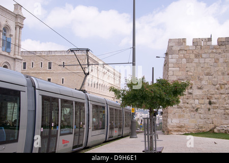 Blick auf Jerusalem Straßen in Israel Stockfoto