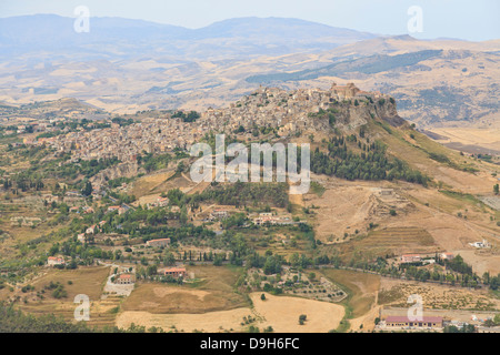 Calascibetta, Sizilien, Italien Stockfoto